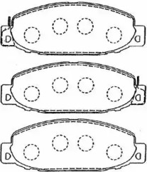 Комплект тормозных колодок AISIN D1N039